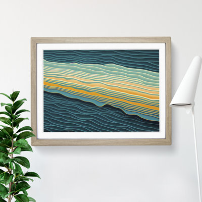 XH1022-6051X Modern Audio Soundwave Art Vol.4 Abstract - Single Picture Frame Print