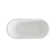67 Inch Bathtub in Glossy White with Trim