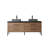 72'' Double Bathroom Vanity with Stone Top