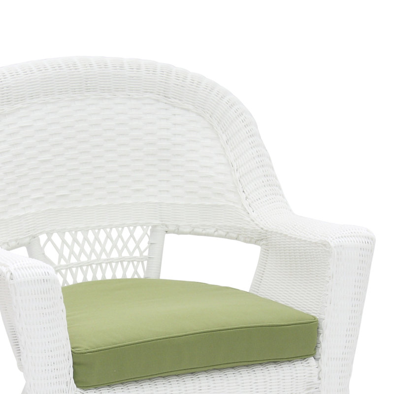 Karan Outdoor Lounge Chair, White, Set of 4