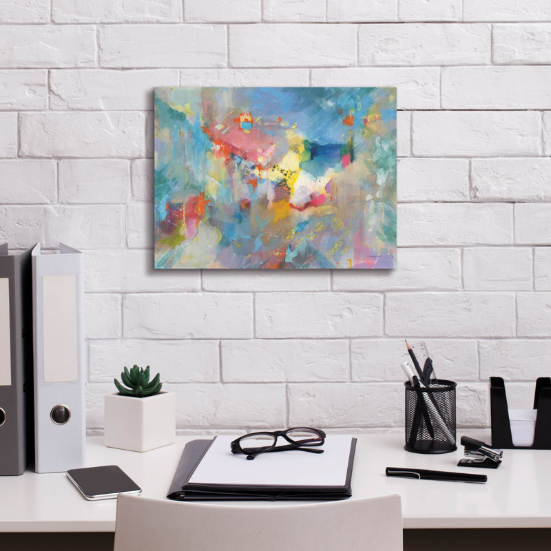 «Quasar» par Danhui Nai, art mural sur toile, H 12 pi x l 16 pi