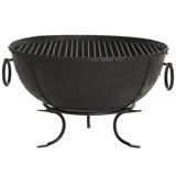 Caesars Round Cast Iron Wood Burning Smokeless Fire Pit