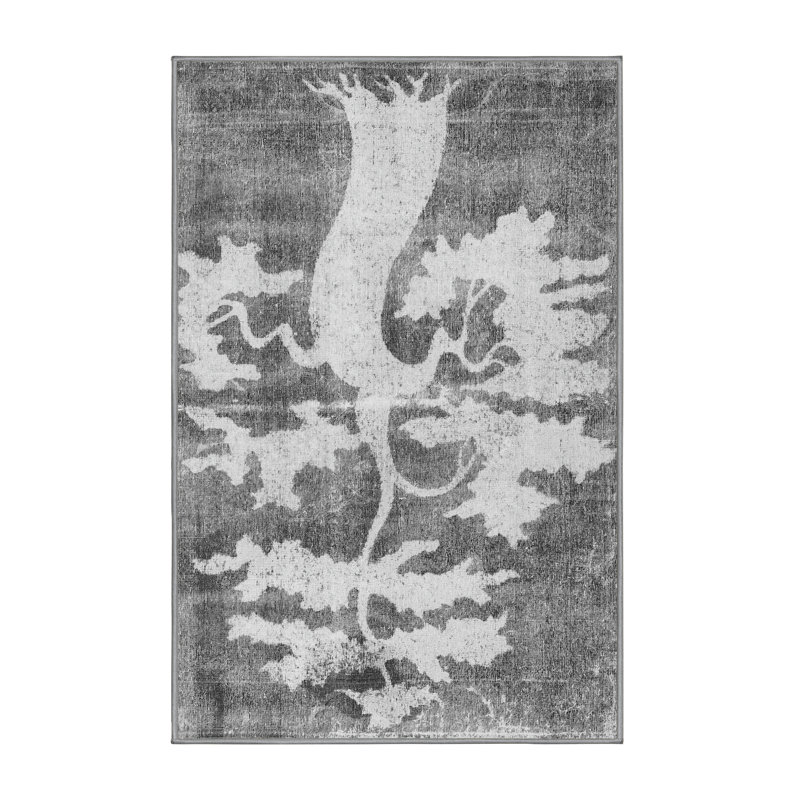 Leopoldo Performance Floral Indoor Rug, Rectangle 2' x 4'