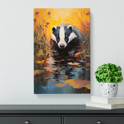 Badger Impressionism No.3 - Wrapped Canvas