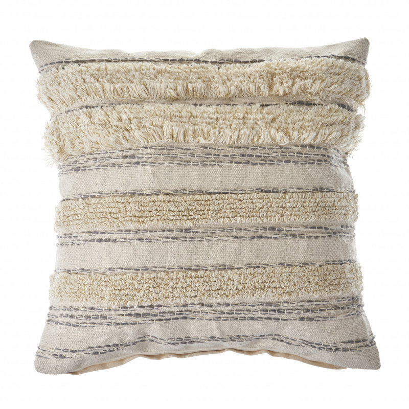 Over-Tufted Luxury Cotton Throw Pillow Cover, Pillow Cover Only - No  Insert