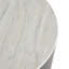 Table basse Ivar noire avec plateau en faux marbre blanc Ivar