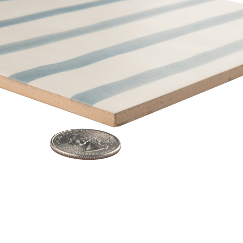 Berta 7-7/8 In. X 7-7/8 In. Ceramic Wall Tile, Olas