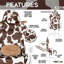 Fauteuil de jeu COW Series-1635077455