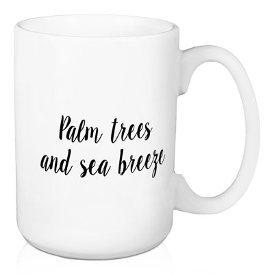 Grande tasse à café palmier et sea breeze Parma