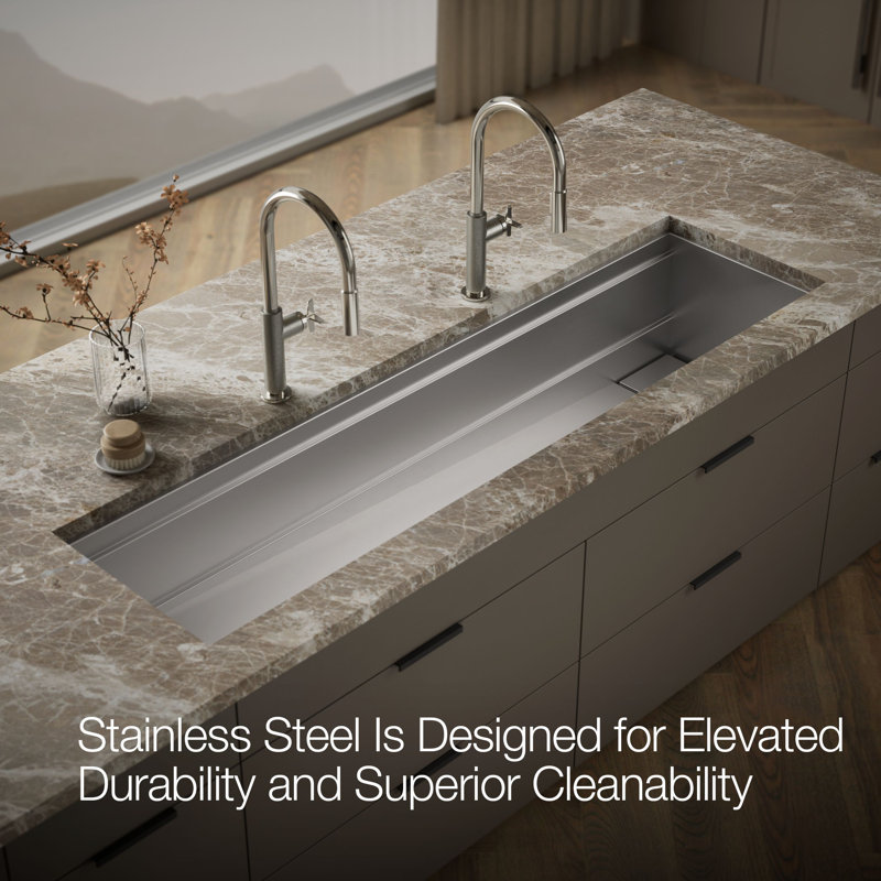 Synthos 69-3/4" Undermount Single-Bowl Kitchen Sink