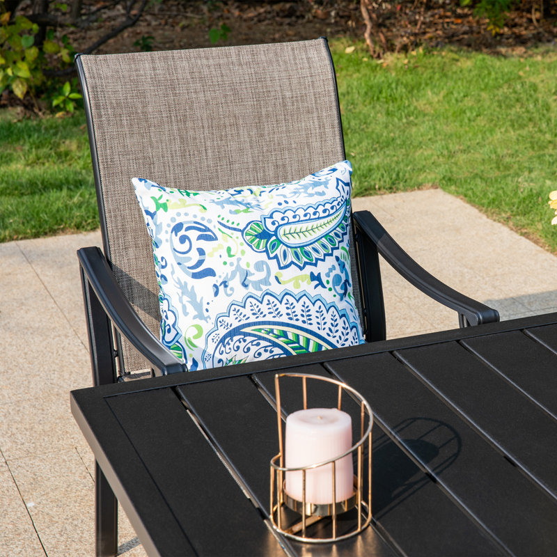 Sutiya 6-seat Patio Dining Set With Textile Chairs
