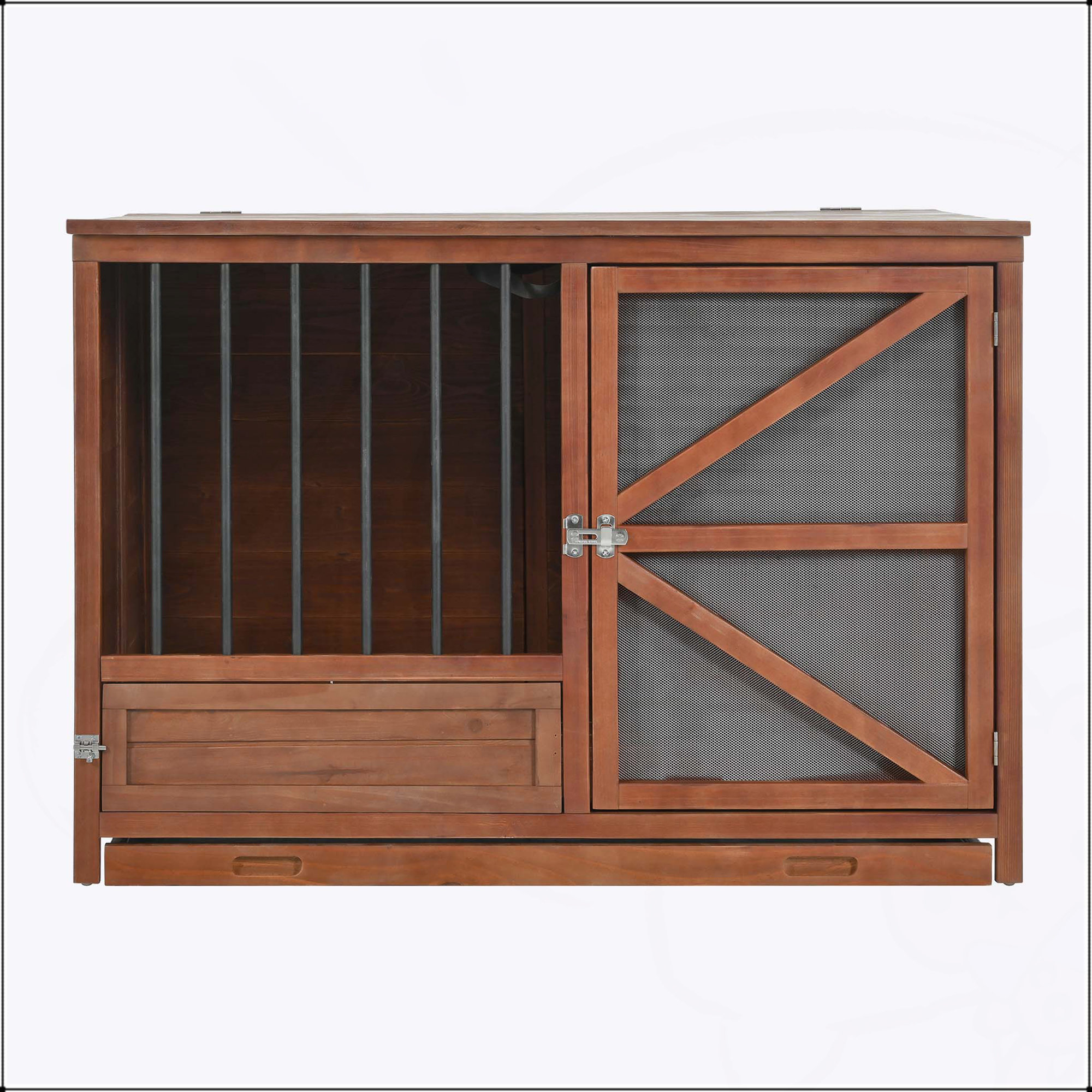 Picture Idea: Tucker Murphy Pet Solid Wood Dog Crate Furniture Foldable Indoor