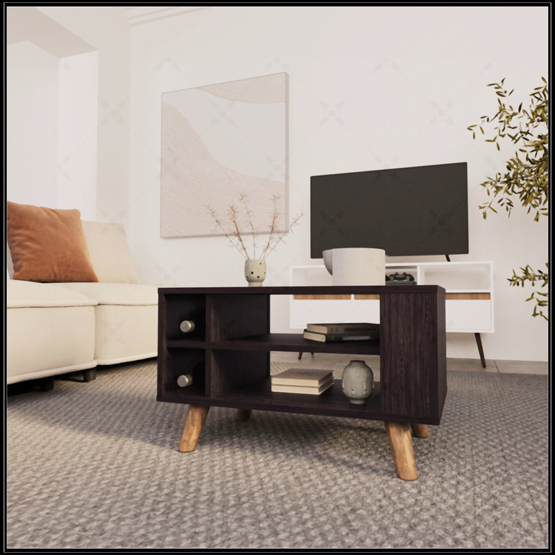 Table basse avec rangement ouvert