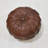Solid Handmade Leather Round Pouf (Recycled Foam with Fibre Fill)-1063948528-1063948529