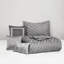 Édredon très grand 7 pièces gris-125564336