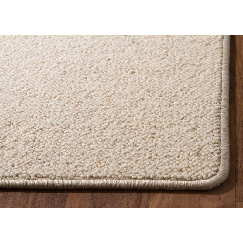 Wool Keynsham Rug in Beige, Square 200cm