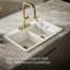 Riverby® 33" Top-Mount Double-Bowl Workstation Kitchen Sink-1780652428