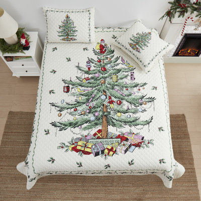 Spode® Christmas Tree Quilt Set