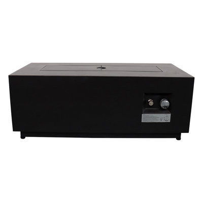 Table de foyer d'extérieur en acier avec couvercle 16 H x 42 W