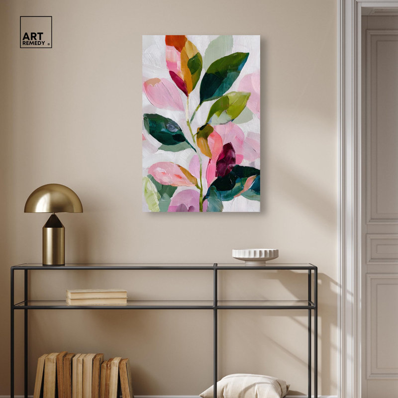 «Artistic Arbor I», reproduction d'art sur toile, palmier rose par Art Remedy, 20 W x 30 po, H 30 po x l 20 po