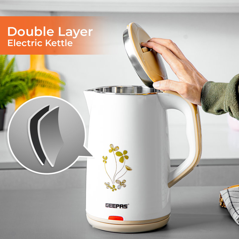 Geepas 1.8L Plastic Electric Tea Kettle