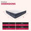 Très grand matelas hybride 14 po - Mousse multicouche et ressorts ensachés pour un confort inégalé