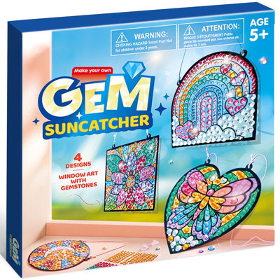 4Pcs Window Art Suncatcher Gem Painting Kits