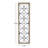 Metal Floral Home Wall Decor with Brown Frame