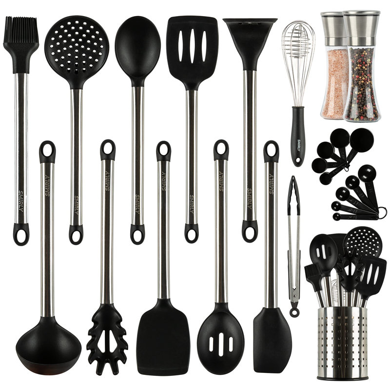 Ensemble de 35 ustensiles de cuisine en silicone assortis 35 pièces