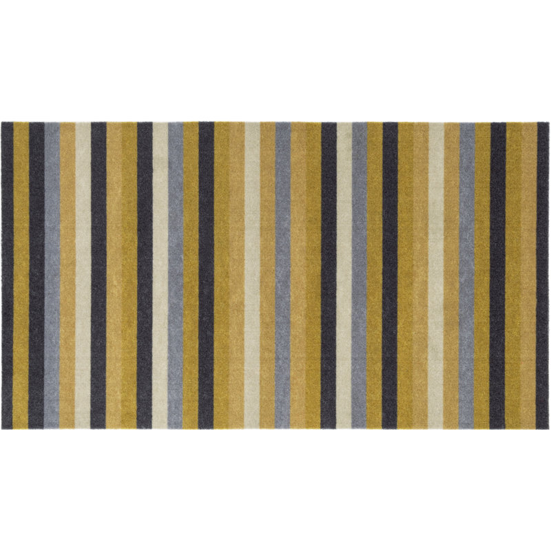 Natsumi Non-Slip Striped Indoor Doormat, 0.8cm H x 67cm W x 120cm L