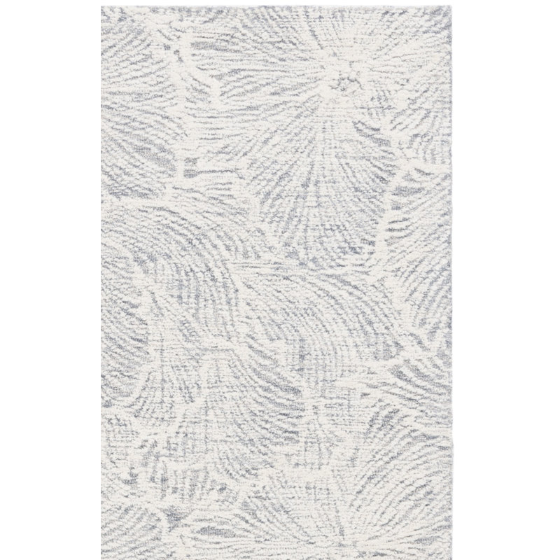 Tapis en coton touffeté à la main en coton et en latex Kanaiyah, Rectangle 6 pi x 9 pi