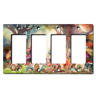 Copper Rust Patina Teal Print 4 - Gang Rocker Standard Wall Plate