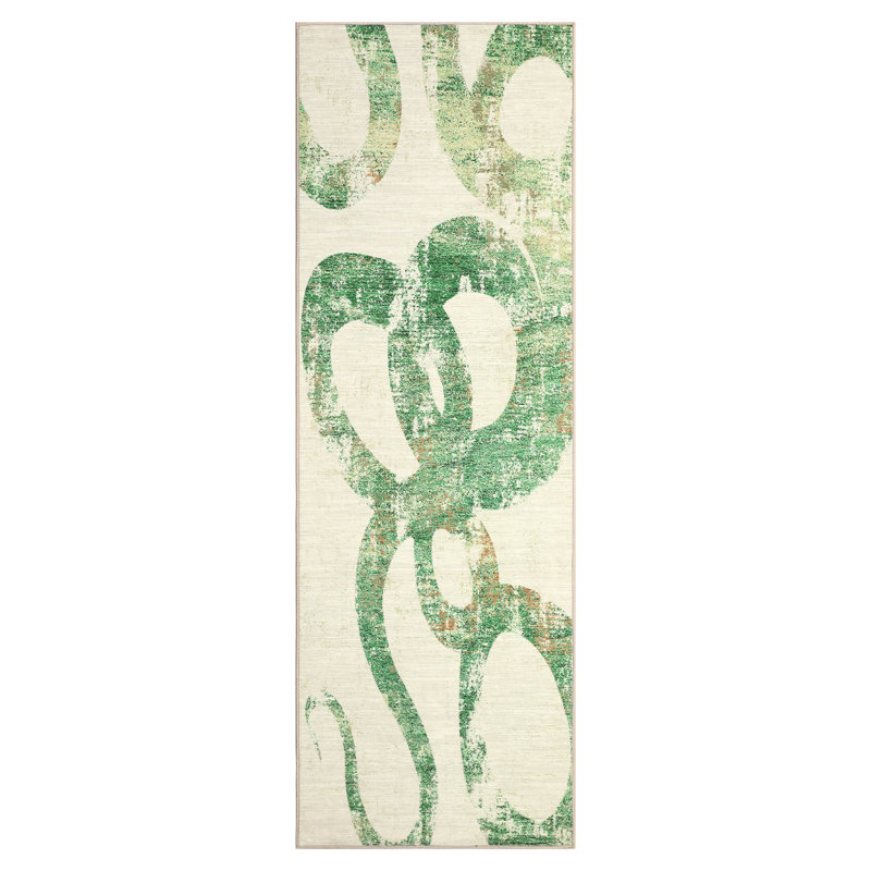 Washable Area Rug Living Room RugsModern Abstract Carpet Floor Rugs for Dining Room Kitchen Playroom Dorm, Runner 2' x 6'