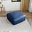 Hustle Square Top-Grain Genuine Italian Leather Ottoman-109241968