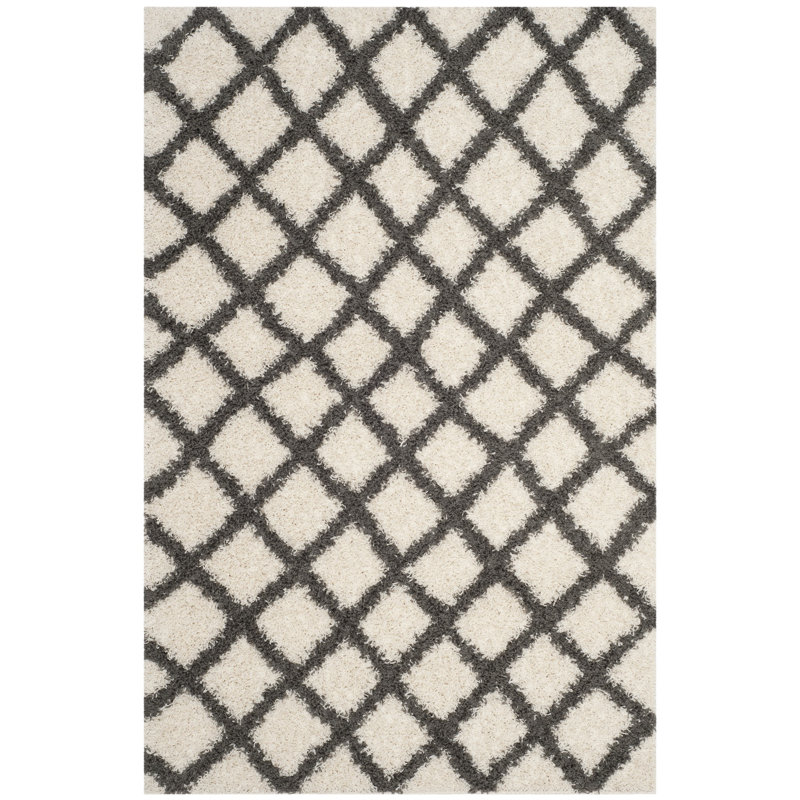 Tapis ivoire / gris Attitash, Rectangle 8 pi 6 po x 12 pi