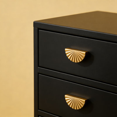 Ensemble de 2 poignées d'armoire bronze champagne, poignées de tiroir centrales de 3 pouces, poignées d'armoire de cuisine et de salle de bain en alliage de zinc massif avec finition galvanisée