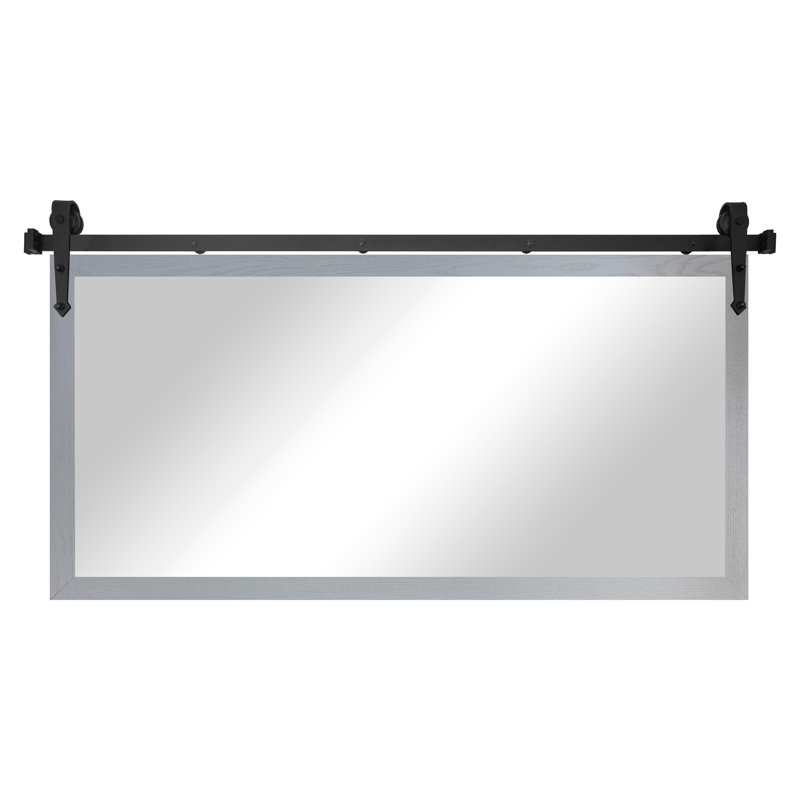 Miroir Gracie Oaks, 33 po x 52 po, Gris