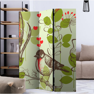 Hrahad 172 cm H Solid Wood Folding Room Divider