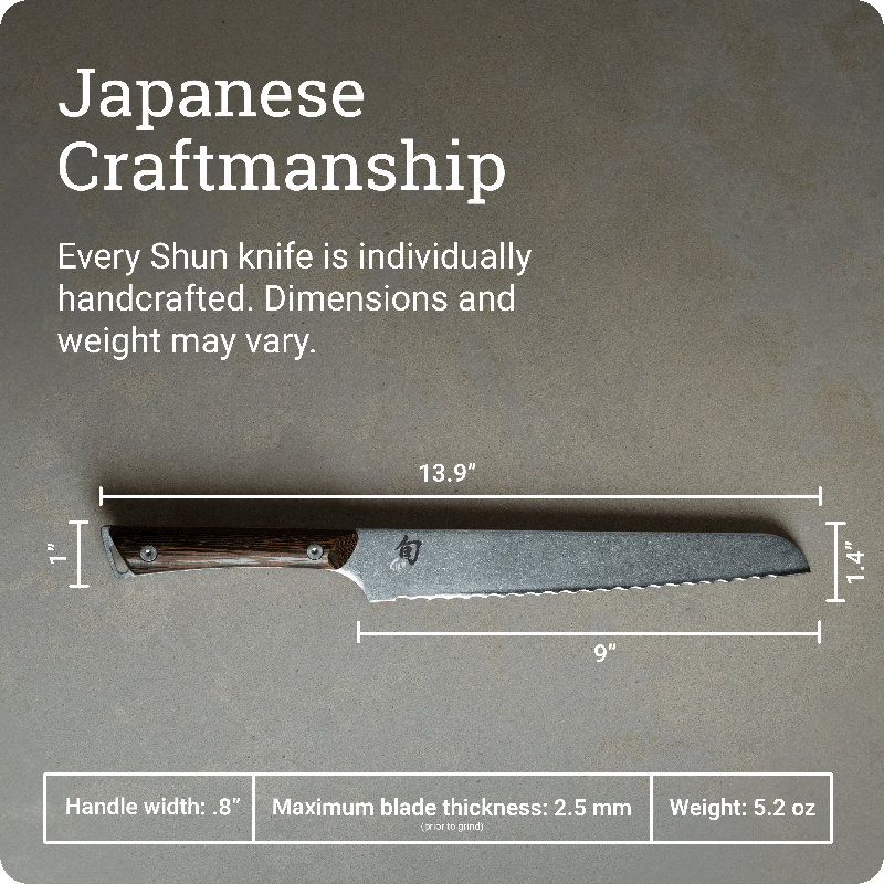 Kanso 9'' L Bread Knife
