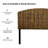 Boatwright Rattan Panel Headboard with Solid Wood Legs-1846887739