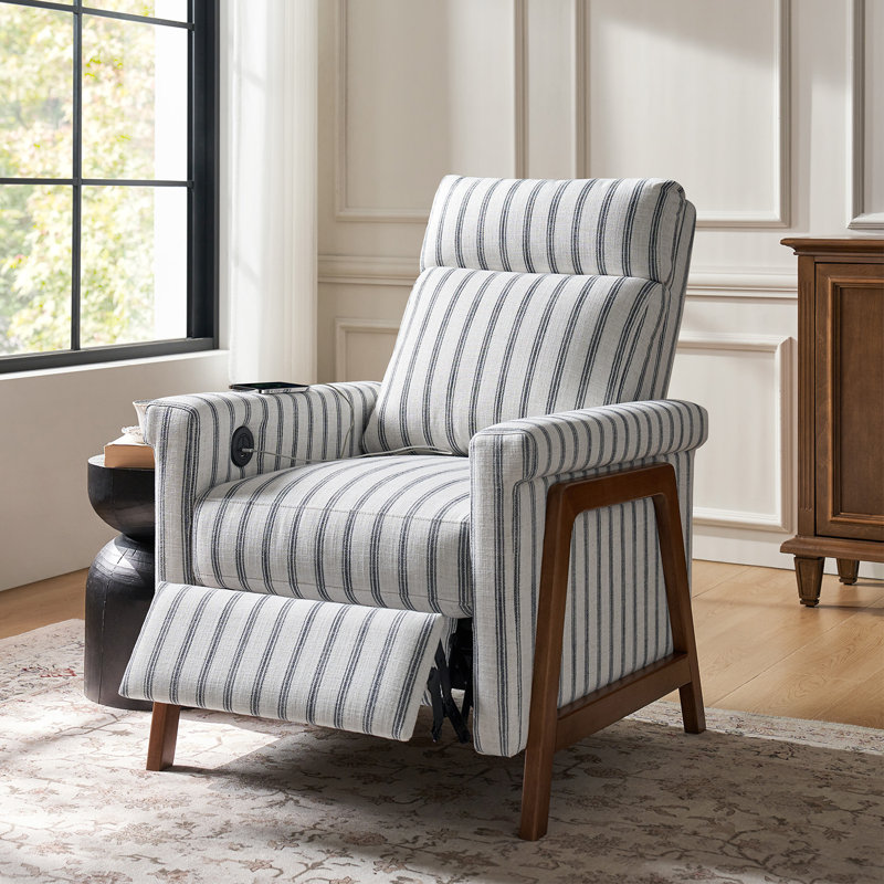 Fauteuil inclinable électrique Dracut de l 29 po avec ports de type C et USB, Brun
