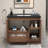 Monterey 47.2" Inch Freestanding Bathroom Vanity + Reinforced Black Acrylic Sink-1053090127