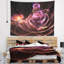 Tapisserie d'art mauve floral-28488228