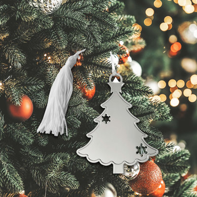 4.25'' Stainless Steel Snowmen & Snowflakes Holiday Shaped Ornament