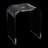 Nakul 15.5'' W 330.69Lbs Capacity Acrylic Shower Bench Stool U-shaped Clear Bath Chair Seat for Sauna