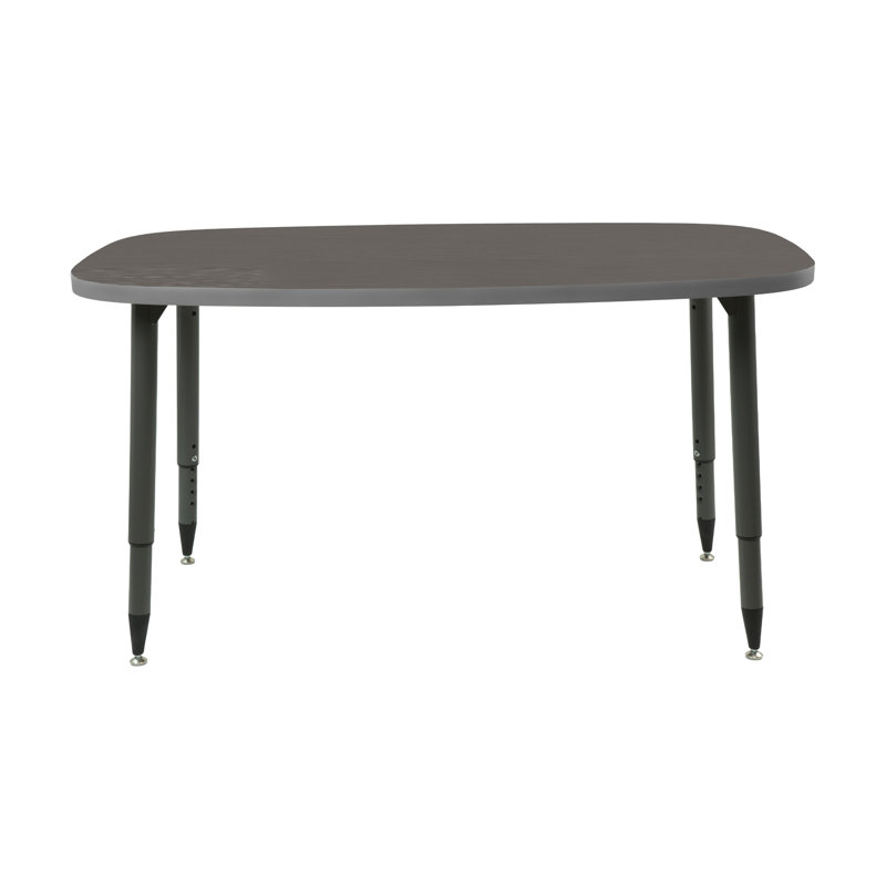 Table d'activité rectangulaire thermofusionnée avec pieds fuselés réglables 31 x 50 Adapte, Mer du nord, Strandz cosmique