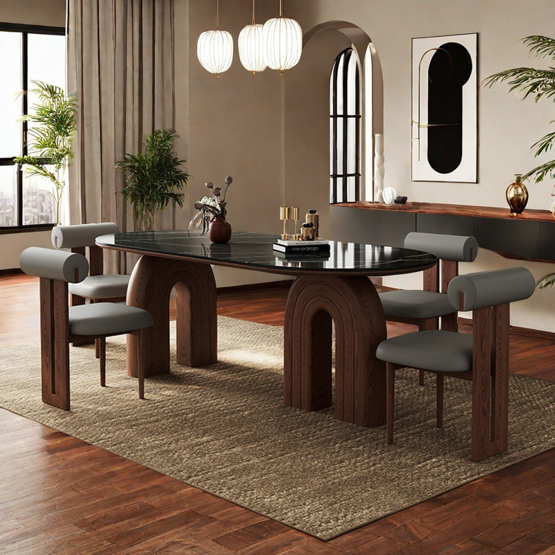 Ensemble de table de salle à manger Elegant, H 29,5 po x L 70,9 po x l 31,5 po