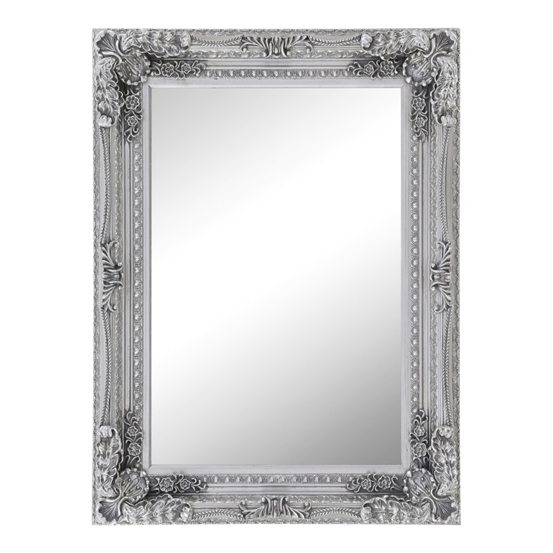 Lapeer Flat Leaning Full Length Mirror, 120cm H x 87cm W x 10cm D, Silver
