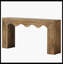 Console 63 po, canapé d'entrée en bois avec rangement