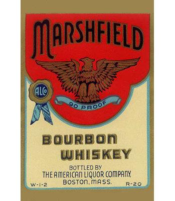 Whisky bourbon marshfield-imprimé de publicités